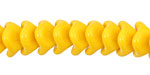 Czech Glass Citrus 3 Petal Bellflower 9x11mm