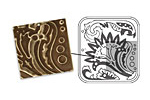 Vintaj DecoEmboss Die Floral Decor 2 3/8" x 2 5/8"