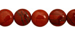 Red Jasper Puff Coin 12mm