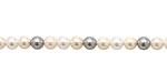 Vintage Lace Shell Pearl Mix Round 4mm