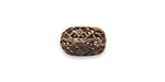 Vintaj Natural Brass Filigree Bead 15x9mm