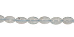 Aquamarine Flat Oval 8x5mm