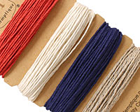 Americana w/ Silver Hemp Twine 20 lb, 29.8 ft x 4 colors