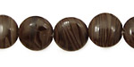 Antique Jasper Puff Coin 12mm