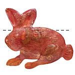 Patricia Healey Copper Rabbit Pendant 47x42mm