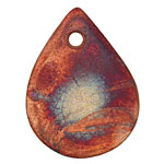 XAZ Raku Teardrop Pendant 35x48-49mm
