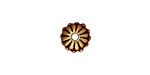 TierraCast Antique Gold (plated) Large Hole Joy Rondelle 6x10mm
