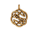 TierraCast Antique Gold (plated) Open Knot Pendant 23x30mm