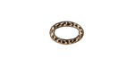 TierraCast Antique Brass (plated) Small Hammertone Oval Ring 12x8mm