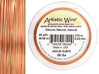 Artistic Wire Natural 28 gauge, 40 yards