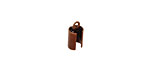 Antique Copper (plated) Foldover Crimp End 11x5mm