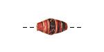 African Paper (red, chocolate, terra cotta) Rice 15x8-9mm