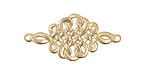 Ezel Findings Gold (plated) Celtic Knot Link 32x16mm