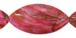 Ruby Crazy Lace Horse Eye 40x20mm