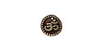 TierraCast Antique Brass (plated) Aum Charm 11mm