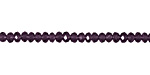 Amethyst Crystal Faceted Rondelle 3mm