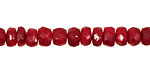 Ruby (color enhanced) Faceted Rondelle 4-4.5mm