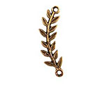 Nunn Design Antique Gold (plated) Right Leaf Connector 33x8mm