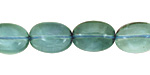 Blue Green Fluorite Flat Oval 14x10mm