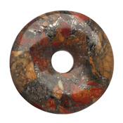 Red Creek Jasper w/ Pyrite Donut 50mm