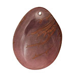 Tagua Nut Grape Groovy Slice 25-35x30-42mm
