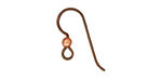 TierraCast Copper Niobium Ear Wire w/ 3mm Copper Bead