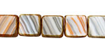 Czech Glass Oyster Square 10mm