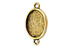 Nunn Design Antique Gold (plated) Mini Oval Frame Link 22x12mm