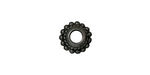 TierraCast Gunmetal Beaded Twist Euro 6x11mm