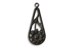 Vintaj Arte Metal Daisy Teardrop 13x30mm