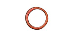 C-Koop Enameled Metal Ruby Red Large Ring 16-17mm