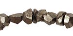Golden Pyrite (silver tone) Faceted Nugget 5-10x7-10mm