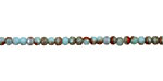 Czech Glass America Fire Polished Rondelle 2x3mm