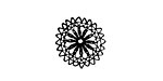 Heritage Roses Doily Mini Rubber Stamp 15mm