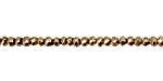 Golden Pyrite Faceted Rondelle 3mm