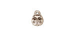 TierraCast Antique Silver (plated) Kittyface Charm 8x10mm