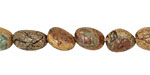 Green Vein Jasper Tumbled Nugget 7-11x10-14mm