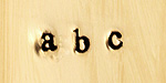 Block Lowercase Letters Metal Stamp Set w/ Box 3mm