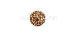 Light Colorado Topaz Pave (w/ Preciosa Crystals) Round 10mm