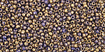 TOHO Gilded Marble Blue Round 11/0 Seed Bead