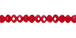 Garnet Crystal Faceted Rondelle 6mm