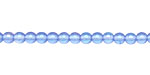 Czech Glass Luster Iris Sapphire Round 4mm