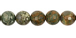 Rhyolite Faceted Round 10mm