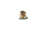 The BeadsNest Lampwork Glass Ivory Snail 15-17x18-20mm