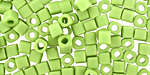 TOHO Opaque Frosted Sour Apple Cube 4mm Seed Bead