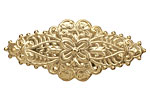 Brass Ornate Diamond 49x22mm