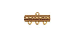 Brass Dotted Bar 1-3 Link 18x9mm