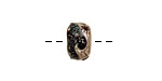 Grace Lampwork Sable Celestial Rondelle 9x14mm