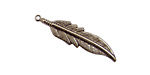 Stampt Antique Pewter (plated) Feather 8x35mm