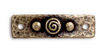 TierraCast Antique Brass (plated) Spiral & Rivets Link 40x11mm